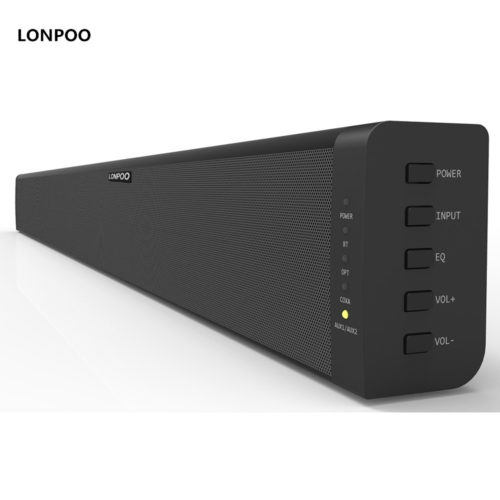LONPOO Bluetooth колонка саундбар динамик акустика звуковая панель для телевизора, проектора, компьютера