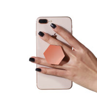 Универсальный шестиугольный держатель попсокет (pop-socket) для телефона (розовое золото, черный, серебро, золото)
