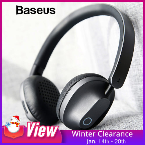 Baseus D01 Беспроводные полноразмерные накладные Bluetooth наушники с микрофоном