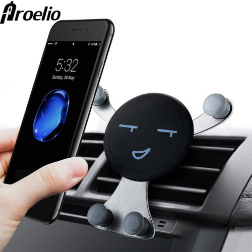 Proelio Универсальный держатель со смайликом или пандой для телефона в автомобиль на вентиляционную решетку