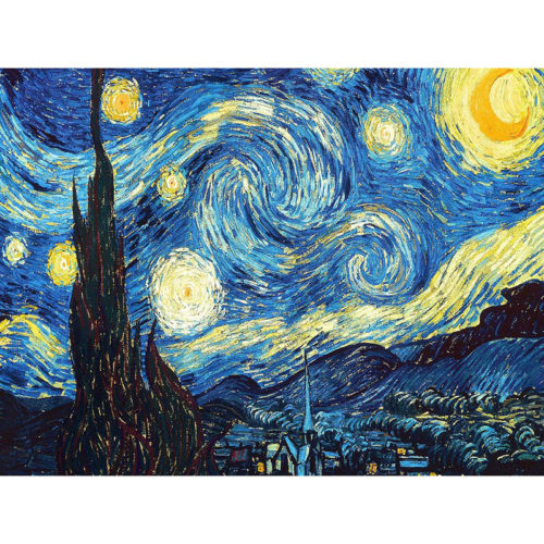 Алмазная DIY мозаика картина стразами Ван Гог Звездная ночь