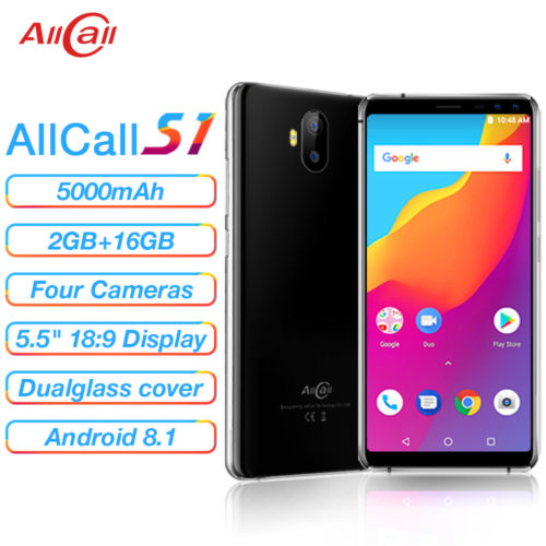 Allcall S1 мобильный телефон смартфон 16 ГБ 5.5″ Android 8.1 5000 мАч