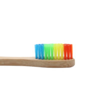 Genkent бамбуковая зубная щетка с радужной щетиной