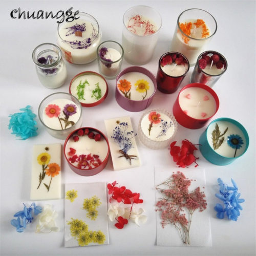 Сушеные цветы для изготовления ароматических свечей или мыла