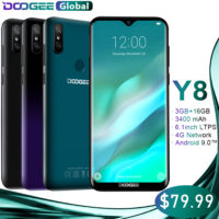 DOOGEE Y8 смартфон мобильный телефон 16 Гб, 6,1″, 3400 мАч
