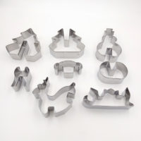 Металлические формы для новогодних фигурок 3D печенья