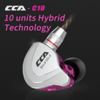CCA C10 4BA + 1DD гибридные наушники-вкладыши с микрофоном