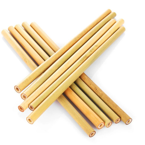 Натуральные многоразовые бамбуковые соломки-трубочки 5 шт.