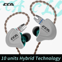 CCA C10 4BA + 1DD гибридные наушники-вкладыши с микрофоном