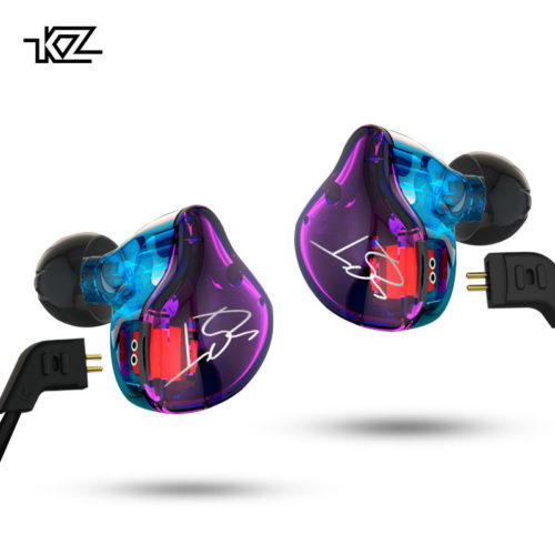 KZ ZST Pro двухдрайверные гибридные вакуумные стерео Hi-Fi наушники гарнитура с микрофоном