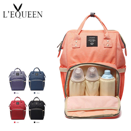 Рюкзак сумка для мам с термоотделением для бутылочек, регулируемыми лямками