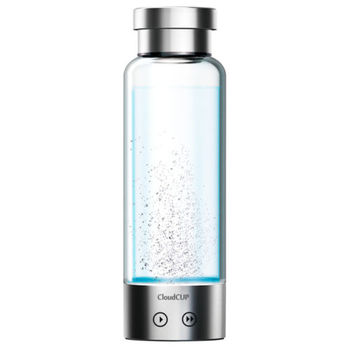 Стеклянная многоразовая бутылка для воды с ионизатором 480 мл