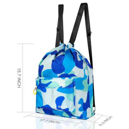 COPOZZ спортивный рюкзак для пляжа или бассейна (есть отделение для мокрых вещей)