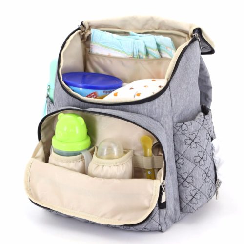 Рюкзак органайзер для молодой мамы с креплениями на коляску, карманами для бутылочек, пеленок и подгузников