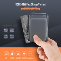 ROCK PD QC 3,0 Mini power bank Dual USB портативное мини зарядное устройство 10000 мАч с функцией быстрой зарядки