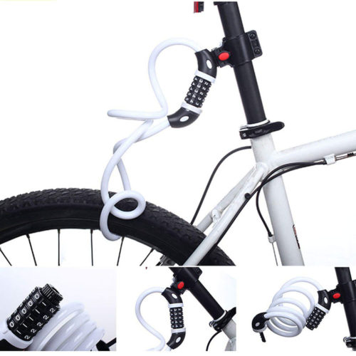 Противоугонный велосипедный трос замок с пятизначным шифром