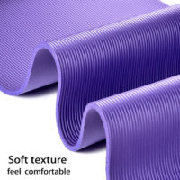Нескользящий коврик для йоги 15 мм из бутадиен-нитрильного каучука 185 х 80 см