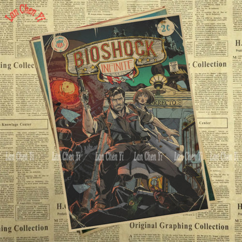 Крафтовые постеры Bioshock Infinite