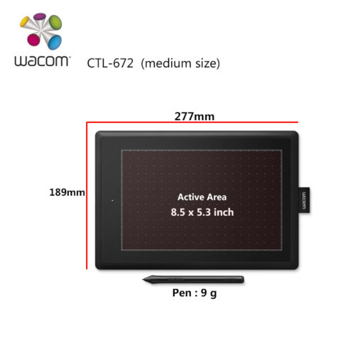 Wacom One by CTL-672 графический планшет для рисования 2048