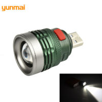 Мини-фонарик c зумом Yunmai, работающий от USB разъема