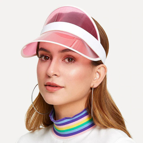 Женская солнцезащитная кепка прозрачный козырек (разные цвета)