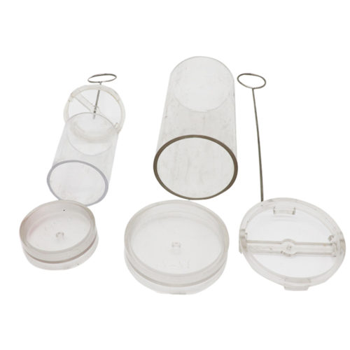Цилиндрическая прозрачная пластиковая форма для изготовления свечей (высота 4/6/8/10 см)