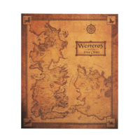 Крафтовый плакат Карта Вестероса