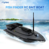 Flytec 2011-5 прикормочный кораблик рыболовная лодка с двумя эхолотами и дистанционным радиоуправлением