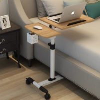 Передвижной прикроватный складной столик с регулируемой высотой для ноутбука