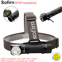Sofirn SP40 светодиодный налобный фонарик 1200 lm