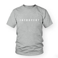 Женская футболка с надписью Introvert (интроверт)