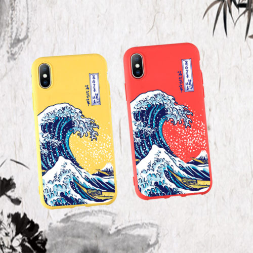 Чехол на айфон (iphone)“Большая волна в Канагаве” Кацусика Хокусай (Katsushika Hokusai)