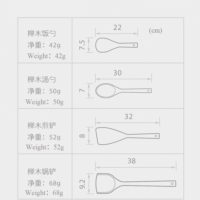 Xiaomi Yiwuyishi Набор кухонных лопаток из бука
