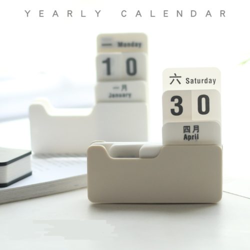 Винтажный стильный настольный вечный календарь