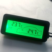 Автомобильный цифровой термометр с ЖК дисплеем