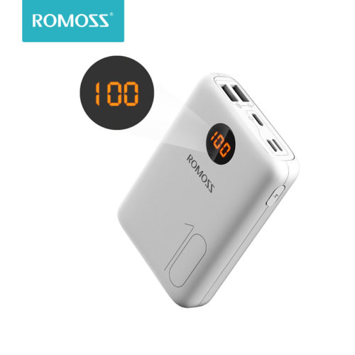 ROMOSS OM10 10000 мАч Power Bank Внешний аккумулятор портативное зарядное устройство