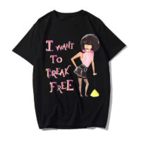 Футболка с надписью I want to Break free и изображением Freddie Mercury из Queen
