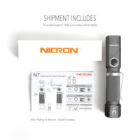 Nicron N7 светодиодный вращающийся водонепроницаемый фонарик 600 LM