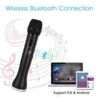 XIAOKOA Профессиональный беспроводной Bluetooth караоке микрофон 3 в 1 для телефона