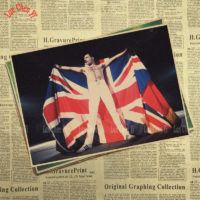 Винтажные крафтовые постеры плакаты с Freddie Mercury (Фредди Меркьюри) из Queen
