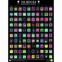 Скретч плакат 100 фильмов