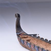 Дракар лодка в миниатюре подставка для ароматических палочек
