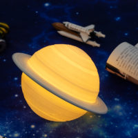 Настольная 3D лампа светильник в виде планеты Сатурна