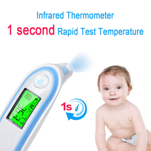Инфракрасный цифровой термометр с ЖК-дисплеем для измерения температуры тела детей и взрослых