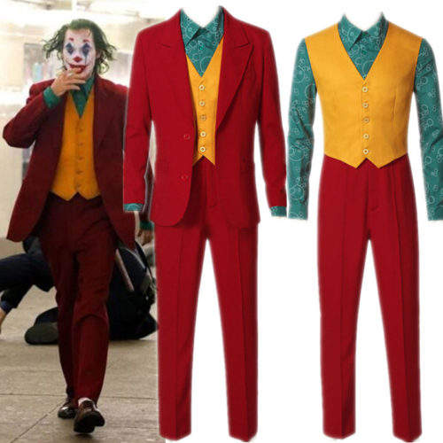 Косплей красный костюм Джокера Хоакин Феникса 2019 для детей и взрослых