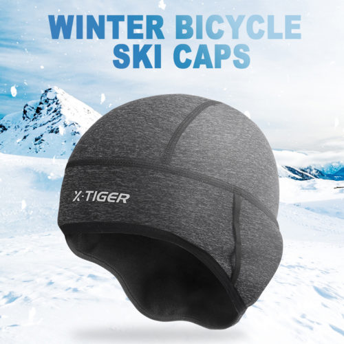 X-TIGER Теплая флисовая шапка для бега, катания на лыжах, езды на мотоцикле и велосипеде