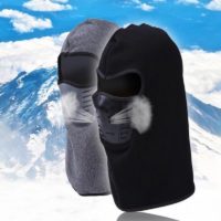 Зимняя теплая флисовая балаклава маска на голову с фильтром от холодного воздуха для катания на велосипеде