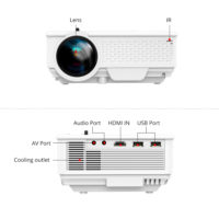 TouYinger M4 светодиодный мини-проектор для домашнего кинотеатра 800×480 Full HD 2200 люмен