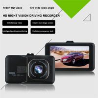 WDR Автомобильный видеорегистратор камера с датчиком движения 3″ Full HD 1080P