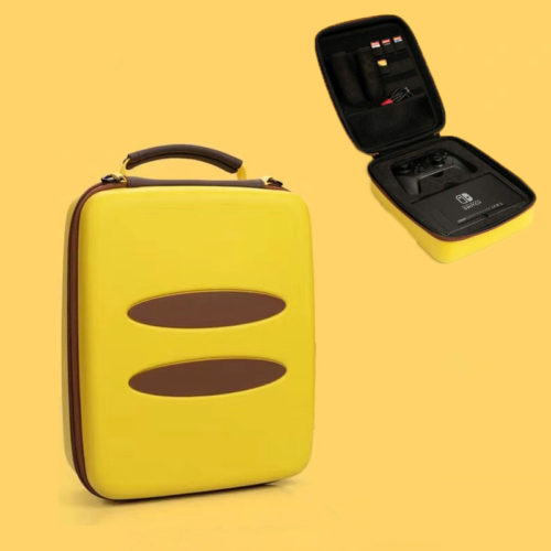 Жесткий желтый EVA чехол сумка с ручкой для Nintendo Switch